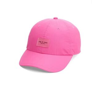 Rag & Bone Pink Addison Baseball Cap in Neon pink